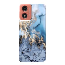 Мраморный чехол на Motorola MOTO G04 (VPrint) (Нежный мрамор)