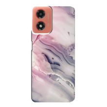 Мраморный чехол на Motorola MOTO G04 (VPrint) (Пурпурный Мрамор)