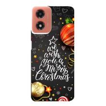 Рождественские Чехлы для Motorola MOTO G04 (VPrint) (Елочка)