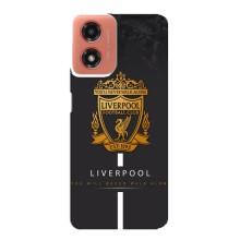 Силиконовые Чехлы принт Футбол на Motorola MOTO G04 – Liverpool