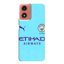 Силиконовые Чехлы принт Футбол на Motorola MOTO G04 – Man City