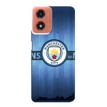 Силиконовые Чехлы принт Футбол на Motorola MOTO G04 – ManCity
