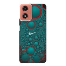Силиконовый Чехол на Motorola MOTO G04 с картинкой Nike (Найк зеленый)