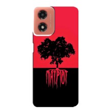 Украинские Чехлы для Motorola MOTO G04 с картинкой УПА (AlphaPrint) (Патриот)