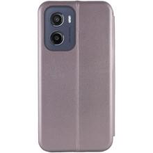 Шкіряний чохол-книжка Classy для Motorola Moto G05 / E15 – Сірий