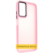 Чехол TPU+PC Lyon Frosted для Motorola Moto G05 / E15 4G – Розовый