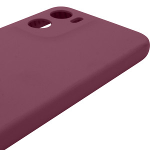 Чехол Silicone Cover Lakshmi Full Camera (AAA) для Motorola Moto G05 / E15 4G – Бордовый
