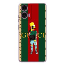 Бренднові Чохли для Motorola Moto G05 - (PREMIUMPrint) (Барт ГУЧЧІ)