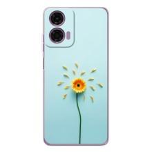Чохли з квітами для Motorola Moto G05 (VPrint) (Жовта квітка)