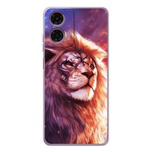 Чохол з картинкою ЛЕВ для Motorola Moto G05 (VPrint) (Красочний Лев)