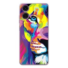 Чохол з картинкою ЛЕВ для Motorola Moto G05 (VPrint) (Яскравий Лев)