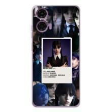 Чохли Венсдей на Motorola Moto G05 Уенсдей (AlphaPrint) (колаж Венздей)