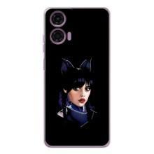 Чохли Венсдей на Motorola Moto G05 Уенсдей (AlphaPrint) (серйозна Венздей)