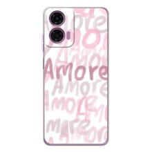 Чохол з розовим принтом для Motorola Moto G05 (Любов)