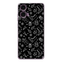 Новорічні, Святкові Чохли для Motorola Moto G05 - 2024 год (Новорічний фон)