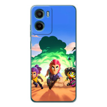 Силиконовый Чехол на Motorola Moto G05 с картинкой Brawl Stars (Бравел Старс)