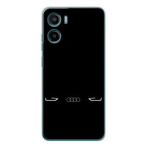 Силиконовый бампер с картинкой машины на Motorola Moto G05 – Силует Audi