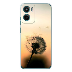 Силіконовий Чохол з кульбабками на Motorola Moto G05 – Роздмухана кульбабка