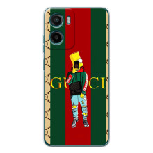 Брендновые Чехлы для Motorola Moto G06 Power - (PREMIUMPrint) (Барт ГУЧЧИ)