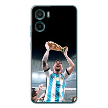Чехлы Лео Месси Аргентина для Motorola Moto G06 Power – Счастливый Месси