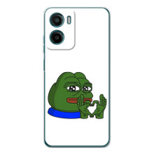 Чехлы с картинкой  Жаба Мем на Motorola Moto G06 Power – Жаба сердечко