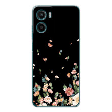 Чехол для Мооторола Мото G06 Пауэр - с принтом (Дизайнерские) (AlphaPrint) (Маленькие цветы)