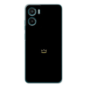 Чехол (Корона на чёрном фоне) для Motorola Moto G06 Power – Мини корона