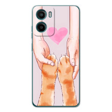 Чехол на Мооторола Мото G06 Пауэр с Котами (VPrint)