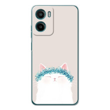 Чохол на тематику: Коти для Motorola Moto G06 Power (Білий котик)