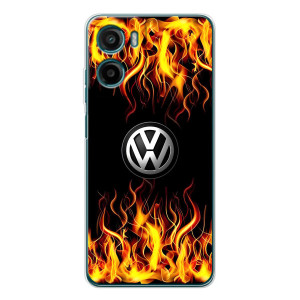 Чехол "Фольксваген" для Motorola Moto G06 Power – Огненный Лого