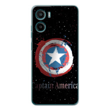 Чехол с Щитом Капитана Америки на Motorola Moto G06 Power (Щит Капитана)