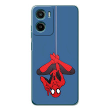 Чехол Супергерой Человека Паука на Motorola Moto G06 Power – На паутине