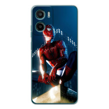 Чехол Супергерой Человека Паука на Motorola Moto G06 Power – Паук на доме
