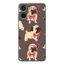 Чохол (ТПУ) Милі песики для Motorola Moto G06 Power (Песик Мопсікі)