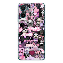 Чехол с кроликом Куроми на Motorola Moto G06 Power – Коллаж Куроми