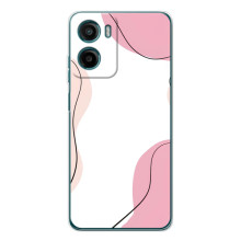 Чехол цветочный дизайн для Motorola Moto G06 Power – Розовый фон