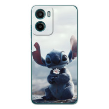 Чехол с рисунком Стич для Motorola Moto G06 Power – Стич с цветочком