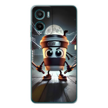 Чехол с мемом Тралалело тралала на Motorola Moto G06 Power (Капучино асасино)