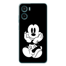 Эксклюзивный чехол для Motorola Moto G06 Power (AlphaPrint - Мультяшные) – Микки на черном