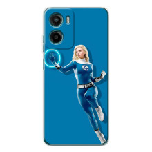 Чохол з принтом Фантастична четвірка для Motorola Moto G06 Power – Сью Сторм