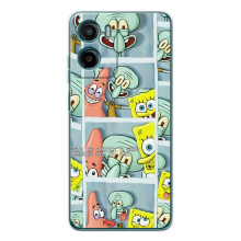Силіконовий чохол Спанч Боб на Motorola Moto G06 Power (Фото-БоБ)