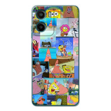 Силіконовий чохол Спанч Боб на Motorola Moto G06 Power (Комікси Спанч Боб)