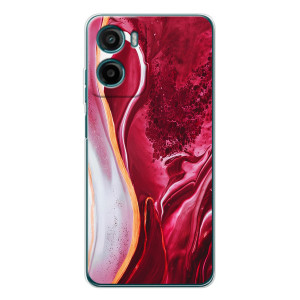 Чехлы с тематикой "Мрамор" на Motorola Moto G06 Power – Красный мрамор