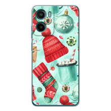 Новогодние Чехлы для Мооторола Мото G06 Пауэр (VPrint) (Одежда НГ)