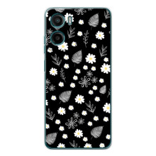 Чохли з тематикою "КВІТИ" на Motorola Moto G06 Power (цвітіння на чорному)