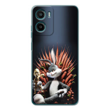 Популярные Чехлы с картинками для Мооторола Мото G06 Пауэр (Король Кролик)