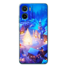 Рождественские Чехлы для Motorola Moto G06 Power (VPrint) (Рождественский город)