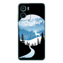 Силиконовый бампер на рождество для Motorola Moto G06 Power – Рождественский Олень