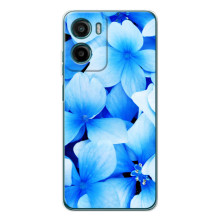 Силиконовый бампер с принтом (цветочки) на Motorola Moto G06 Power