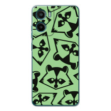 Силиконовый Чехол с Енотами на Motorola Moto G06 Power – Мордочки Енота